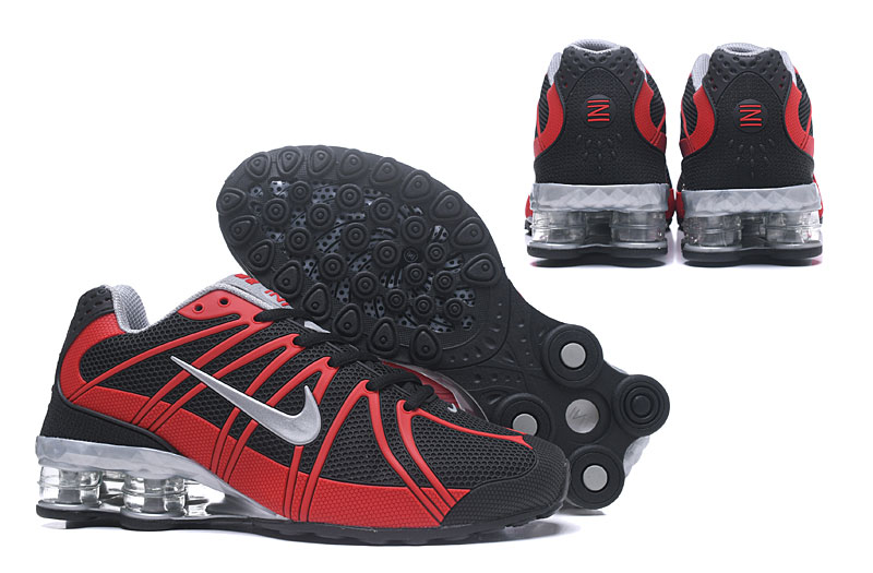 Men Nike Shox OZ Black Red Silver Shoes